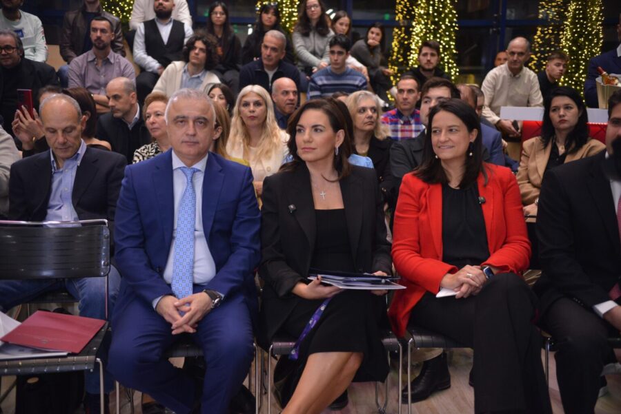 Minister of Tourism Olga Kefalogianni at the BCA College Conference on Artificial Intelligence “The Symbiosis Effect: AI & I”